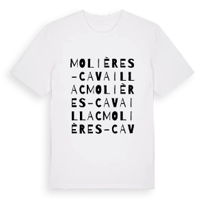 Molières-Cavaillac ordlek t-shirt – ekologisk bomull t-shirt från Pinshirt