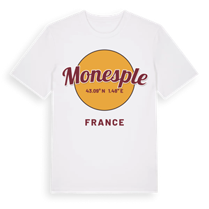 Monesple cirkel t-shirt – ekologisk bomull t-shirt från Pinshirt