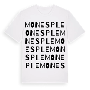 Monesple ordlek t-shirt – ekologisk bomull t-shirt från Pinshirt