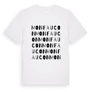 Monfaucon ordlek t-shirt – ekologisk bomull t-shirt från Pinshirt