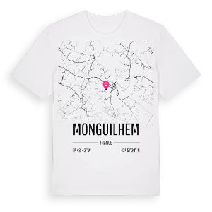 Monguilhem karta t-shirt – ekologisk bomull t-shirt från Pinshirt