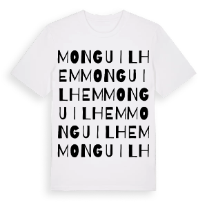 Monguilhem ordlek t-shirt – ekologisk bomull t-shirt från Pinshirt