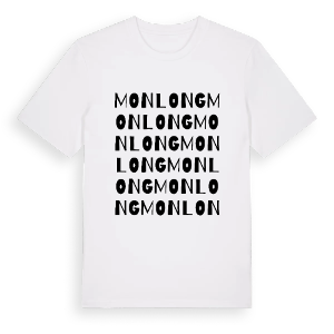 Monlong ordlek t-shirt – ekologisk bomull t-shirt från Pinshirt