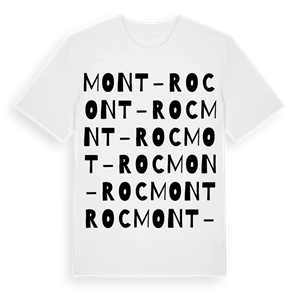 Mont-Roc ordlek t-shirt – ekologisk bomull t-shirt från Pinshirt