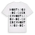 Montaigu-de-Quercy ordlek t-shirt