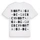 Montaigu-de-Quercy ordlek t-shirt