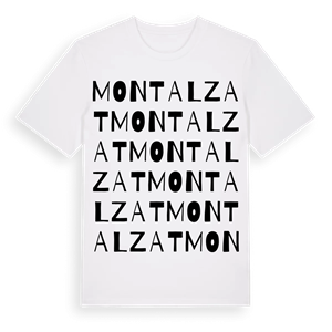 Montalzat ordlek t-shirt – ekologisk bomull t-shirt från Pinshirt