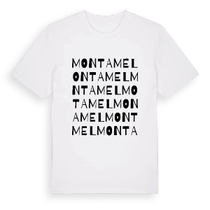 Montamel ordlek t-shirt – ekologisk bomull t-shirt från Pinshirt