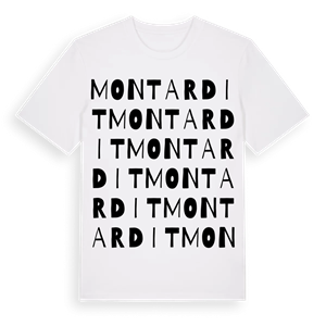 Montardit ordlek t-shirt – ekologisk bomull t-shirt från Pinshirt