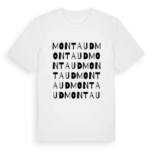 Montaud ordlek t-shirt – ekologisk bomull t-shirt från Pinshirt