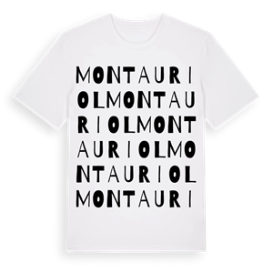 Montauriol ordlek t-shirt – ekologisk bomull t-shirt från Pinshirt