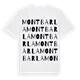 Montbarla ordlek t-shirt