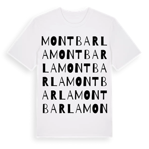 Montbarla ordlek t-shirt – ekologisk bomull t-shirt från Pinshirt