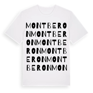 Montberon ordlek t-shirt – ekologisk bomull t-shirt från Pinshirt