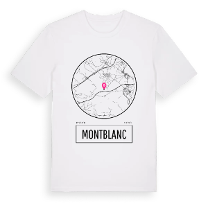 Montblanc t-shirt – ekologisk bomull t-shirt från Pinshirt