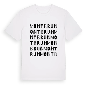 Montbrun ordlek t-shirt – ekologisk bomull t-shirt från Pinshirt