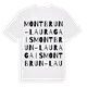 Montbrun-Lauragais ordlek t-shirt