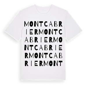 Montcabrier ordlek t-shirt – ekologisk bomull t-shirt från Pinshirt