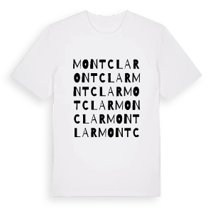 Montclar ordlek t-shirt – ekologisk bomull t-shirt från Pinshirt
