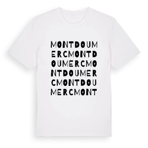 Montdoumerc ordlek t-shirt – ekologisk bomull t-shirt från Pinshirt