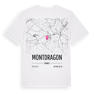 Montdragon karta t-shirt – ekologisk bomull t-shirt från Pinshirt