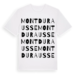 Montdurausse ordlek t-shirt – ekologisk bomull t-shirt från Pinshirt