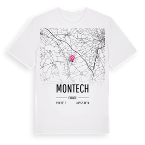 Montech karta t-shirt – ekologisk bomull t-shirt från Pinshirt