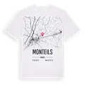Monteils karta t-shirt