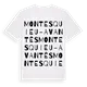 Montesquieu-Avantès ordlek t-shirt
