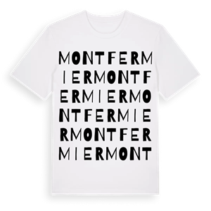 Montfermier ordlek t-shirt – ekologisk bomull t-shirt från Pinshirt