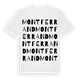 Montferrand ordlek t-shirt