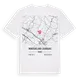 Montgaillard-Lauragais karta t-shirt
