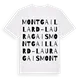 Montgaillard-Lauragais ordlek t-shirt
