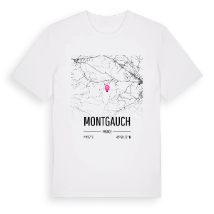Montgauch karta t-shirt – ekologisk bomull t-shirt från Pinshirt