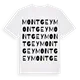Montgey ordlek t-shirt