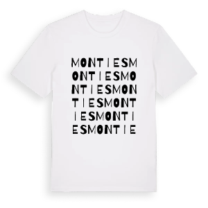 Monties ordlek t-shirt – ekologisk bomull t-shirt från Pinshirt