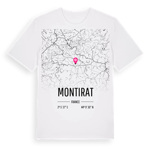 Montirat karta t-shirt – ekologisk bomull t-shirt från Pinshirt