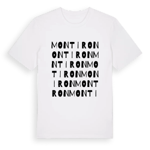 Montiron ordlek t-shirt – ekologisk bomull t-shirt från Pinshirt