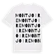 Montjoire ordlek t-shirt
