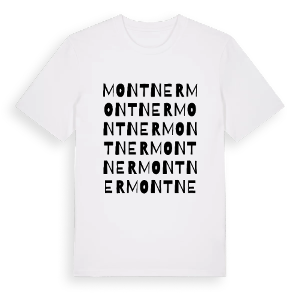 Montner ordlek t-shirt – ekologisk bomull t-shirt från Pinshirt
