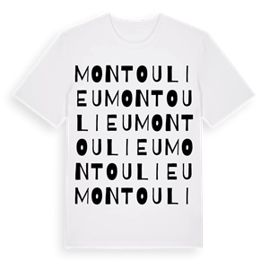 Montoulieu ordlek t-shirt – ekologisk bomull t-shirt från Pinshirt