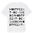 Montpezat-de-Quercy ordlek t-shirt