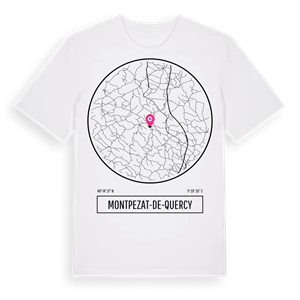 Montpezat-de-Quercy t-shirt – ekologisk bomull t-shirt från Pinshirt