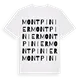 Montpinier ordlek t-shirt