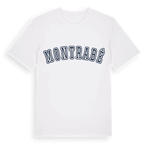 Montrabé college t-shirt – ekologisk bomull t-shirt från Pinshirt