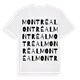 Montréal ordlek t-shirt