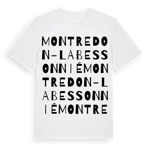 Montredon-Labessonnié ordlek t-shirt – ekologisk bomull t-shirt från Pinshirt