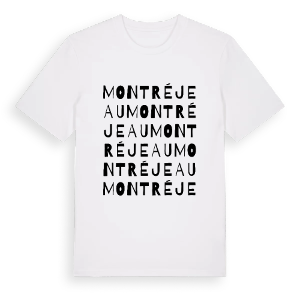 Montréjeau ordlek t-shirt – ekologisk bomull t-shirt från Pinshirt