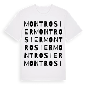Montrosier ordlek t-shirt – ekologisk bomull t-shirt från Pinshirt