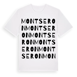 Montseron ordlek t-shirt – ekologisk bomull t-shirt från Pinshirt